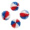 1 1/4" Mini Patriotic Red, White & Blue Vinyl Porcupine Balls 36 Pieces